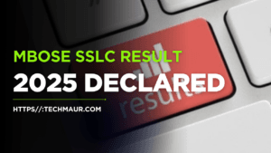 MBOSE SSLC Result 2025 Declared